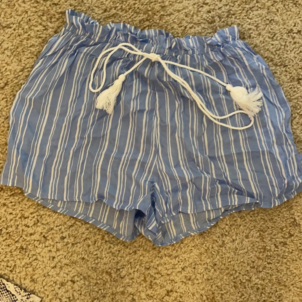 striped shorts
